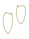 Nathan & Moe Elongated Oval Gold Hoops