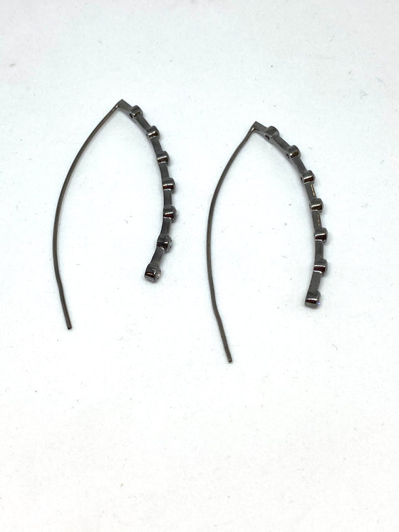 Nathan & Moe Gunmetal Open V Hoops