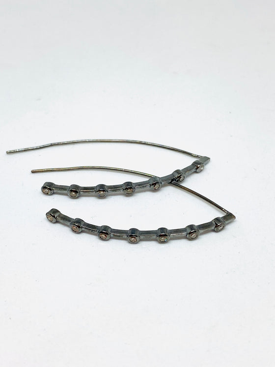 Nathan & Moe Gunmetal Open V Hoops