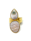 Heather Benjamin Double Ocean Jasper and Agate Ring