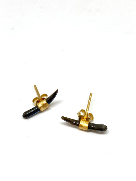 Heather Benjamin Mini Paua Tusk Earrings