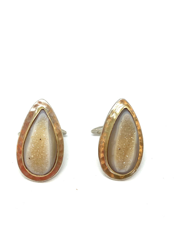 Heather Benjamin Pear Druzy Cufflinks