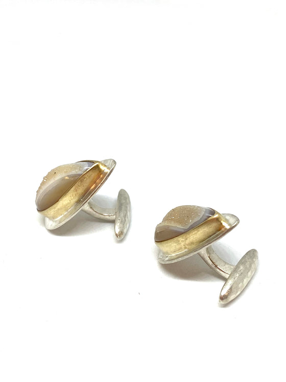 Heather Benjamin Pear Druzy Cufflinks
