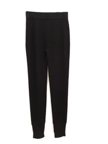  Kallmeyer stirrup knit leggings, merino wool knit, black found at PATRICIAin Southern Pines, NC