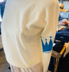 Brazeau Tricot Crown Cashmere Sweatshirt Cream