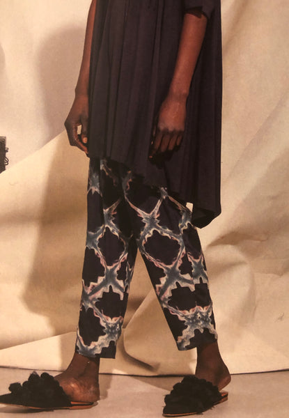 Laura Siegel Silk Geometric Clamp Pant