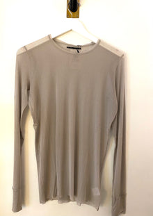  Brazeau Tricot Silk Tulle T - Foggy