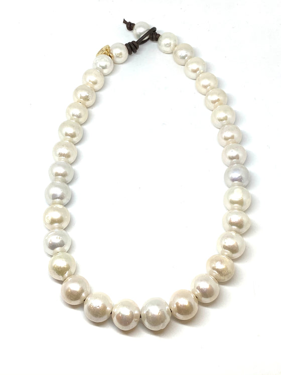 Perle by Lola 16" White  Edison Pearl Choker