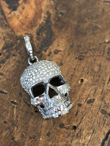  Suzy T. Designs Diamond Pave Skull Pendant