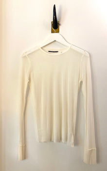  Brazeau Tricot Silk Tulle T - Pearl White