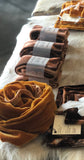 Rise & Ramble Hand-dyed Velvet Scarf in Tumeric