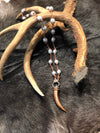 Wood horn pendant with Diamond Pavé Cap