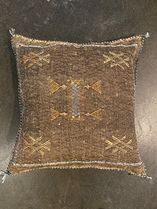  Brown Silk Sabra Pillow