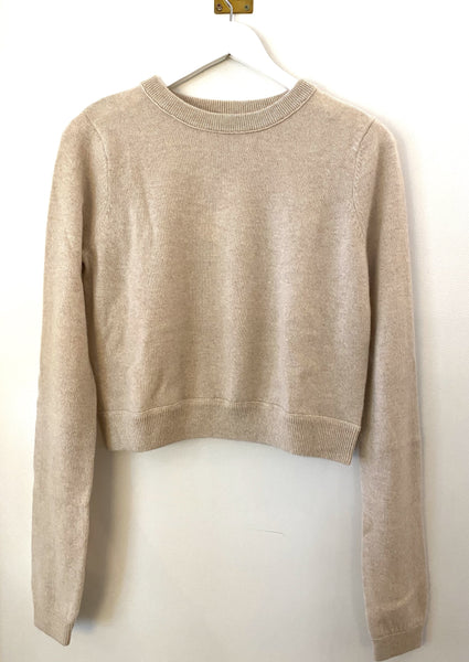 Brazeau Tricot Cashmere All Thumbs Sweater in Linen found at Patricia in Southern Pines, NC 