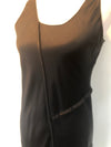 Acrobat Raw Seam Silk Tank Dress