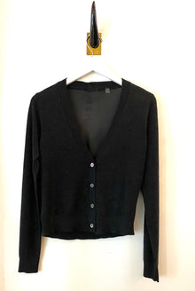  Brazeau Tricot Black Chiffon Top