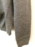 Brazeau Tricot Charcoal Cashmere Boy Cardigan Sweater