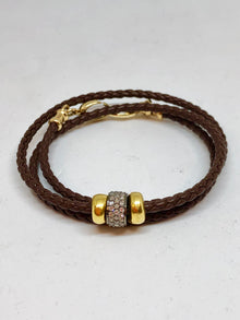  Perle by Lola 18K Gold & Diamond Wrap Bracelet