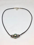 Perle By Lola Tahitian Pearl Choker with  Diamond Rondelles at PATRICIA in Southern Pines, NC