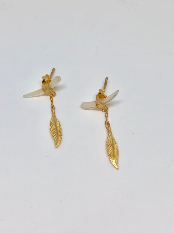 Heather Benjamin Mother of Pearl Shard Earrings at PATRICIA in Southern Pines, NC