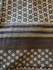  Elemente Clemente Patchwork Scarf, Steel Blue