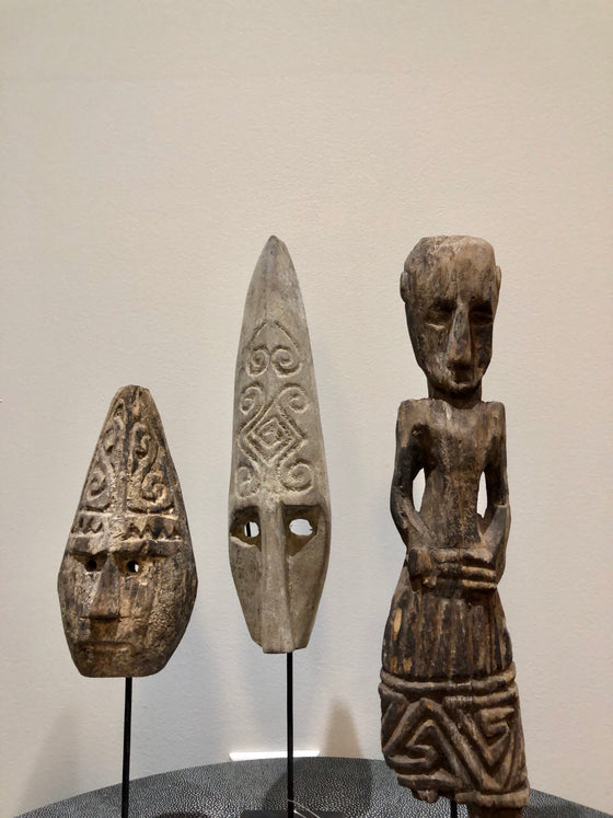 Wooden Girl statue on Stand