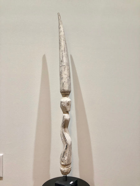 Carved Floater for fishing on Stand