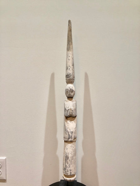 Carved Floater for fishing on Stand
