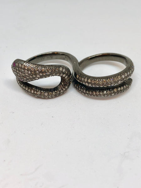 Double Knuckle Snake Ring