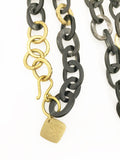 Ashley Pittman Mini Mara Link Necklace Dark Horn