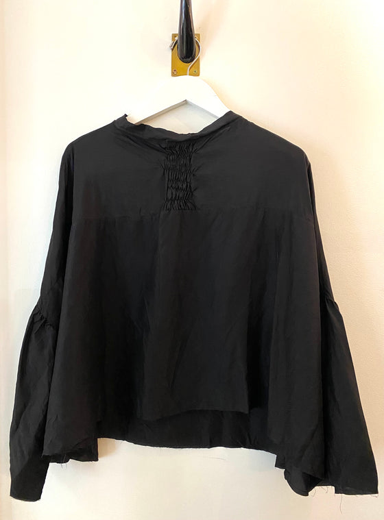 Sula Sun Blouse in raven, one size found at Patricia in Southern. Pines, NC