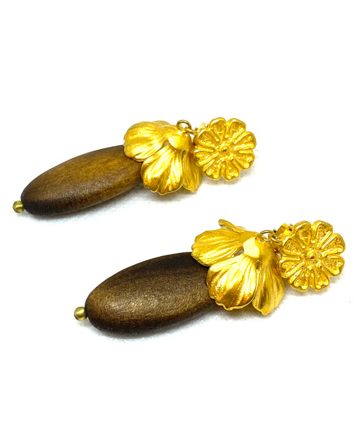 Love And Flowers Double Flower Drop Earring