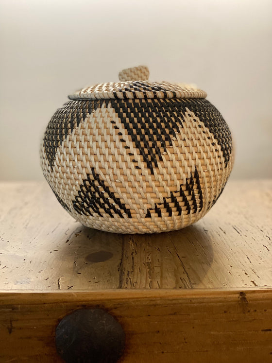Woven Basket with Top