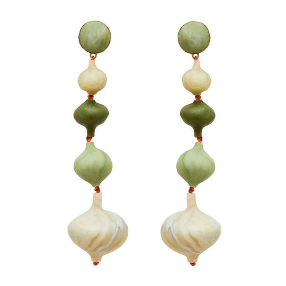 Julie Cohn Clay Pagoda earrings found at Patricia in Southern Pines, NC