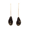 Julie Cohn Droplet Black Clay Earrings