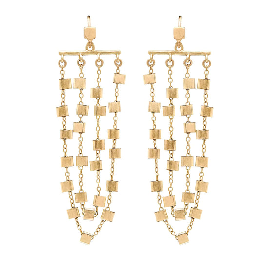 Julie Cohn Chapel Bronze Chandelier Chain Earring