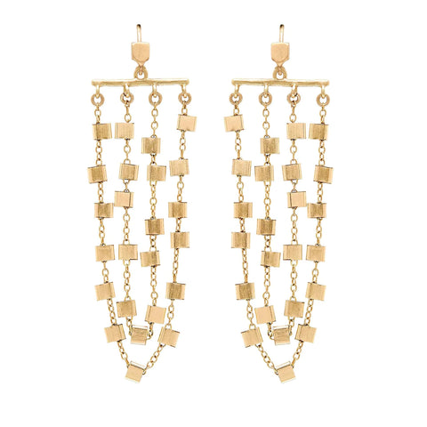 Julie Cohn Chapel Bronze Chandelier Chain Earring