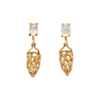 Julie Cohn Wisteria Pearl Chandelier Earrings