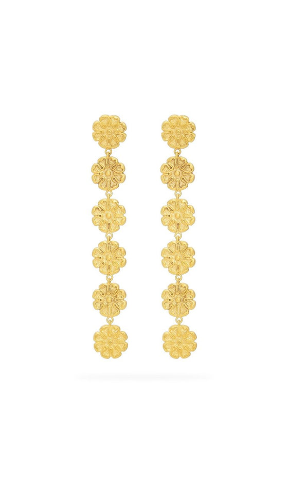 Love And Flowers gold medallion earring found at Patricia in Southern Pines, NC