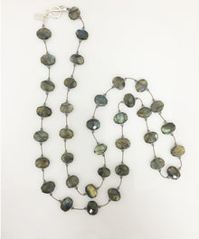  Margo Morrison Faceted Labradorite Necklace with Swarovski Crystals
