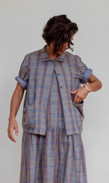  Shosh Plaid Long Sleeve Miho Jacket