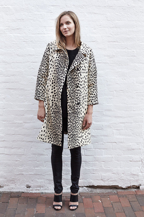 Emerson Fry Leopard Linen Coat