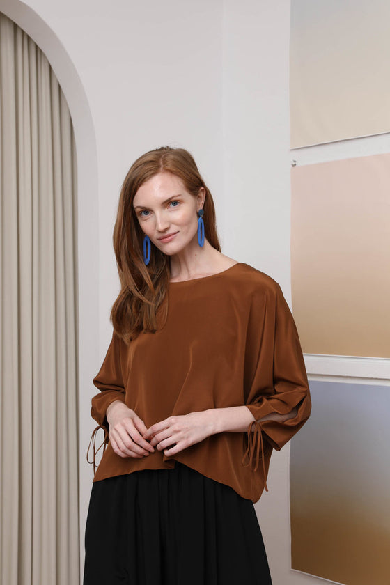 Megan Huntz Selena Top Terracotta