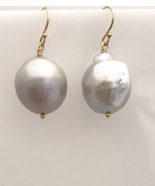  Grey Baroque Pearl Earrings