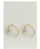 Melissa McArthur Drop Button Pearl Earrings