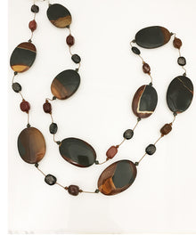  Margo Morrison Jasper, Hypersthene and Wonder Stone Necklace