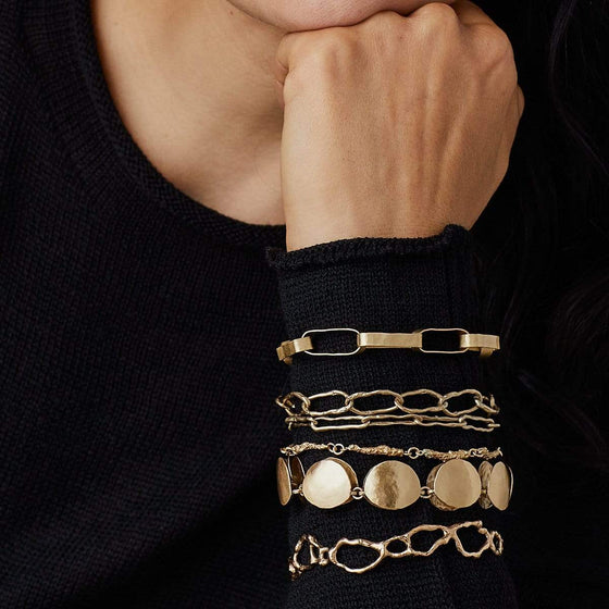Julie Cohn Bronze Greco Link Bracelet