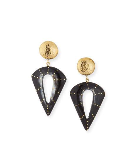 Ashley Pittman Kuu Earring Dark Horn
