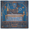 Sabina Savage "Ode To Anubis" Gifts For The Gods, Silk Twill Lapis/Nile Scarf