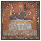 Sabina Savage "Ode To Anubis" Gifts For The Gods, Wool/Silk Rust/Kohl Scarf
